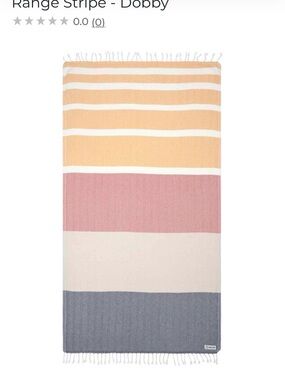 Sand Cloud Range Stripe Dobby Beach Towel - NWT